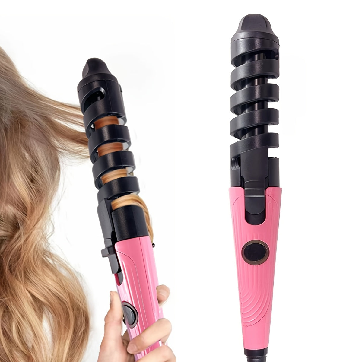 US PLUG Hair Curler Spiral Curling Wand Professional Hair Roller, Ideal Holiday Present for Women And Girls