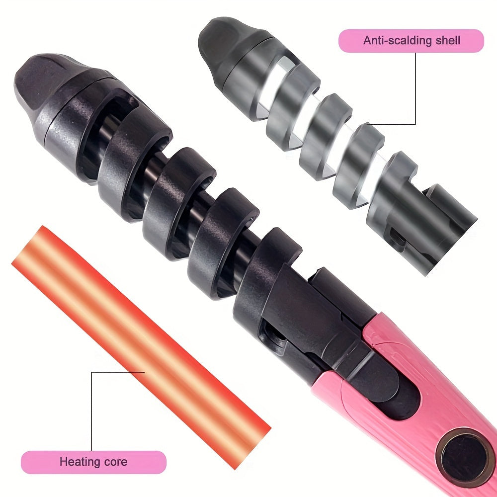 US PLUG Hair Curler Spiral Curling Wand Professional Hair Roller, Ideal Holiday Present for Women And Girls