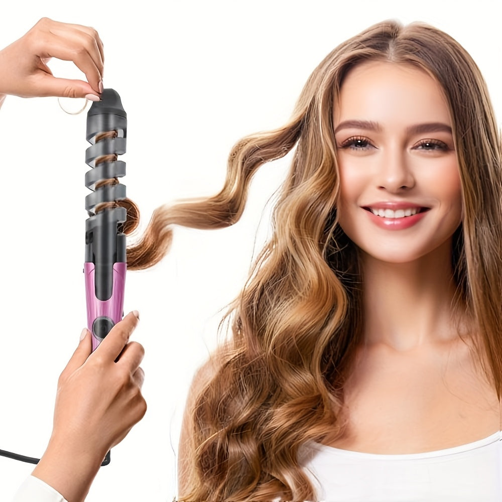 US PLUG Hair Curler Spiral Curling Wand Professional Hair Roller, Ideal Holiday Present for Women And Girls